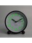 Çalar Saat 4 Inç Yuvarlak Sessiz Analog Erteleme Çalar Saat Geçmeyen, Gece Işıklı, Pille Çalışan Sessiz Çalar Saat, Başucu / Masa Çalar Saat - Siyah (Yurt Dışından) 3