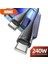 C3 Gan 65W Usb-A/usb-C/pd Hızlı Şarj Adaptör + C10 Type-C To Type-C 6A/240W/480MBPS + J15 Type-C 7A/120W/480MBPS Transparan Şarj ve Data Kablosu -2mt 4