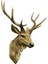 3D Geyik Kafası Geyik Heykeli Dağı Reçine Odası Dekor Doğal (Yurt Dışından) 2