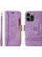 Apple iPhone 13 Pro Bilek Kayışlı Flip Cüzdan Telefon Kılıfı Pu Deri Kart Yuvası Kılıfı (Yurt Dışından) 4