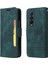 Samsung Galaxy Z Fold 3 Bilek Kayışlı Flip Cüzdan Telefon Kılıfı Pu Deri Kart Yuvası Kılıfı (Yurt Dışından) 2