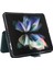 Samsung Galaxy Z Fold 3 Bilek Kayışlı Flip Cüzdan Telefon Kılıfı Pu Deri Kart Yuvası Kılıfı (Yurt Dışından) 3