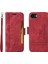 Apple iPhone 7/8/se Bilek Kayışlı Flip Cüzdan Telefon Kılıfı Pu Deri Kart Yuvası Kılıfı (Yurt Dışından) 4