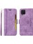 Samsung Galaxy A12 Bilek Kayışlı Flip Cüzdan Telefon Kılıfı Pu Deri Kart Yuvası Kılıfı (Yurt Dışından) 4