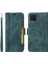 Samsung Galaxy A12 Bilek Kayışlı Flip Cüzdan Telefon Kılıfı Pu Deri Kart Yuvası Kılıfı (Yurt Dışından) 4