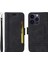 Apple iPhone 15 Pro Max Bilek Kayışlı Flip Cüzdan Telefon Kılıfı Pu Deri Kart Yuvası Kılıfı (Yurt Dışından) 4