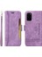 Samsung Galaxy S20 Plus Bilek Kayışlı Flip Cüzdan Telefon Kılıfı Pu Deri Kart Yuvası Kılıfı (Yurt Dışından) 4