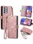 Samsung Galaxy A23 5g Cüzdan Kılıf Kelebek Kabartmalı Pu Deri Kickstand Kart Yuvaları Flip Folyo Kapak (Yurt Dışından) 1