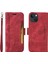 Apple iPhone 15 Bilek Kayışlı Flip Cüzdan Telefon Kılıfı Pu Deri Kart Yuvası Kılıfı (Yurt Dışından) 4