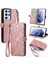 Samsung Galaxy S21 Ultra Cüzdan Kılıf Kelebek Kabartmalı Pu Deri Kickstand Kart Yuvaları Flip Folyo Kapak (Yurt Dışından) 1
