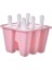 6 Izgaralar-Pembe Gıda Silikon Dondurma Kalıpları 4/6/10/12 Hücre Dondurulmuş Buz Küpleri Kalıp Buzlu Şeker Makinesi Ev Yapımı Dondurucu Lolly Kalıp Ücretsiz Sticks (Yurt Dışından) 1