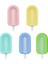 09 Pp Kapaklı ve Çıkartmalı Silikon Dondurma Kalıbı Güzel Kalp Buz-Lolly Popsicle Kalıpları Dondurma Makinesi Araçları Parti Malzemeleri (Yurt Dışından) 2