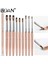 Boyut 2 Bqan Rose Gold Kolinsky Akrilik Tırnak Fırçası Seti 3D Saf El Yapımı Tırnak Fırçaları Akrilik Uygulama Profesyonel Tırnak Resim Fırçası (Yurt Dışından) 3