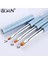 1 Adet Oval Boyut 6 Bqan #4#6#8 Tırnak Sanat Mavi Inci Oval Boya Fırçası Akrilik Glitter Jel Lehçe Ceket Uzatma 3D Çizgi Izgara Petal Fransız Tırnak Fırçası (Yurt Dışından) 4