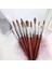 JB054-22 Kolinsky Akrilik Tırnak Fırçası Kırmızı Ahşap Saplı Tırnak Resim Fırçası Çizim Jel Uzatma Fırçaları Çivi Kalem Manikür Tırnak Sanat Araçları (Yurt Dışından) 5