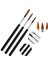 Q16788 3 Adet/takım Akrilik Tırnak Fırçası Siyah Uv Jel Oyma Kalem Fırça Sıvı Toz Nail Art 3D Çizim Kalem Yapı Fırçası Tırnak Sanat Aracı (Yurt Dışından) 4