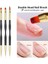 Set-8 3 Adet Akrilik Fransız Şerit Nail Art Liner Fırça Seti 3D Ipuçları Manikür Ultra-Ince Çizgi Çizim Kalem Uv Jel Fırçalar Boyama Araçları (Yurt Dışından) 2