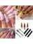 Q54730 3 Adet/takım Akrilik Tırnak Fırçası Siyah Uv Jel Oyma Kalem Fırça Sıvı Toz Nail Art 3D Çizim Kalem Yapı Fırçası Tırnak Sanat Aracı (Yurt Dışından) 5