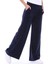 Kadın Bol Paça Cepli Kadife Oversize Fit Pantolon Lacivert 2