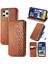 iPhone 12 Pro Max Kart Tutuculu Cüzdan Kılıfı, Pu Deri Çevirme Çubuğu Darbeye Dayanıklı Kapak (Yurt Dışından) 1
