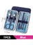 Blue-7pcs Tırnak Makası Seti Tırnak Kesme Pensesi Manikür Kesiciler Seyahat Tırnak Kesme Giyotin Ayak Tırnağı Pense Pense Pedikür Aracı (Yurt Dışından) 1