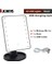USB 22 LED Siyah 22/16 LED Makyaj Aynası Işık Masaüstü Makyaj Aynası Dokunmatik Anahtarı 10X Büyütülmesi Küçük Aynalar 180 Rotasyon Banyo Seyahat (Yurt Dışından) 1