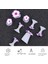 Pedikür Için 6 Ayak Ayırıcılar Elmas Çiçek Inci Şekli Nail Art Hizalama Düzeltici Yıkanabilir Ayak Bölücü Spacer Manikür (Yurt Dışından) 3