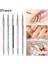 E 5 Adet/takım 2 In 1 Çift Uçlu Nail Art Liner Fırçalar Kristal Saplı Profesyonel Uv Jel Süsleyen Boyama Çizim Kalemi Dıy Araçları (Yurt Dışından) 2