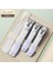 Siyah 4 Adet Yüksek Kaliteli Tırnak Dosya Tırnak Makası Clipper Manikür Pedikür Seti Kullanımı Uygun Manikür Seti Seyahat Için Sağlam (Yurt Dışından) 1