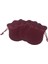 Kadife Kese Bordo 50 Adet 6x8 Boy Takı, Altın Kesesi (Ipli & Büzgülü) 2