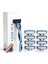 Qshave Mavi Erkek Tıraş Bıçağı, 1 Saplı ve 10 Kartuş (1 Adet X3 Bıçak, 9 Adet X5 Bıçak) (Yurt Dışından) 1