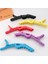Fuşya 5 Adet/grup Plastik Profeeiona Saç Tokası Kuaförlük Kelepçeleri Pençe Timsah Klipler Berber Salon Şekillendirici Saç Aksesuarları 10 cm (Yurt Dışından) 5