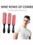 Beyaz 9-Satır Dolaşık Açıcı Saç Fırçası Denman Dolaşık Açıcı Saç Fırçası Saç Derisi Masaj Düz Kıvırcık Islak Çıkarılabilir Dıy Saç Tarak Fırça (Yurt Dışından) 4