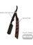 Jilet D Vintage Manuel Katlanır Paslanmaz Çelik Jilet Abanoz Ekşi Ağaç Saplı Berber Erkek Değiştirilebilir Bıçaklı Tıraş Makinesi 10 Adet Bıçaklı (Yurt Dışından) 1