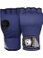 Mavi 1 Çift Jel Boks El Wrap Eldiven Ayarlanabilir Yarım Parmak Eldiven Uzun Bilek Kayışı ile Destek Mma Boks El Koruyucu Dişli (Yurt Dışından) 1