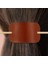 Kahverengi Ahşap Topuz Firkete Deri Saç Tokası Basit Saç Tokası Headdress Pu Deri Saç Tokası Kadın Kuaförlük Araçları (Yurt Dışından) 3