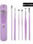 6 Adet Purple2 Paslanmaz Çelik Kulak Temizleyici Balmumu Temizleme Aracı Seti Yeniden Kullanılabilir Kulak Temizleme Çubuğu Seti Sağlık Temizleme Kulak Kiti Yetişkinler Için Çocuklar (Yurt Dışından) 1