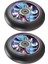 2 Adet 100MM Scooter Yedek Tekerlekler Rulmanlı Dublör Scooter Pu Tekerlekler Sallanan Arabalar, Aşırı Arabalar, Scooter (Yurt Dışından) 3