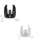 Evrensel Ön Kanca Askı Elektrikli Scooter Xiaomi 1 S/pro2 Kask Çift Pençe Çanta Kavrama Scooter Kolu Kanca Beyaz (Yurt Dışından) 2