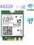 Wi-Fi 6e AX210 Kablosuz Kart 2400MBPS Bluetooth 5.2 Masaüstü Kiti 802.11AX 2.4g/5ghz/6ghz AX210NGW, 10DBI Antenli (Yurt Dışından) 4
