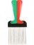 Seçenek 9 Pro Metal Afro Fırça Geniş Dişli Saç Tarağı Hacim Veren Saç Şekillendirici Anti-Statik Tarak Fırça Dolaşık Açıcı Tarak Siyah Yumruk (Yurt Dışından) 2