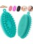 1-Mor Banyo ve Şampuan Fırçası Peeling Silikon Vücut Scrubber Nazik Spa Masaj Baş Derisi Masaj Duş Fırçası Islak ve Kuru Kullanım (Yurt Dışından) 1