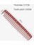 282 - Beyaz Saç Kesimi Kesme Geniş Diş Tarak 452 332 338 Profesyonel Kuaförlük Tarağı Kadın Uzun Saç Saç Stilisti Özel Düzeltme Tarağı (Yurt Dışından) 4