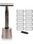 Siyah Set B Haward Gümüş Jilet Metal Çift Kenarlı Emniyetli Tıraş Makinesi 10 Bıçaklı, Erkekler Için Yeniden Kullanılabilir Manuel Tıraş Bıçağı Çevre Dostu Sıfır Atık (Yurt Dışından) 1