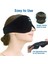Siyah 3D Kablosuz 5.0 Bluetooth Uyumlu Müzik Göz Maskesi Çağrı Binaural Stereo Nefes Alabilir Havasız Değil Müzik Gölgeleme Uyku Göz Maskesi (Yurt Dışından) 5