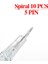 10 Adet 5pin Kablosuz V1 Derma Kalemi LED Ekran ile 5 Seviye Dermapen Mikroiğne Mikroiğneleme Meterapi Izleri Mts Makinesi (Yurt Dışından) 1