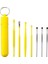 Yellow-7pcs 6 Parçalı Set Paslanmaz Çelik Kulak Kiri Toplayıcı Spiral Dönüşlü Kulak Temizleme Çubuğu Kulak Temizleme Çubuğu Kulağı Temizlemek Için Taşınabilir Kulak Temizleme Aracı (Yurt Dışından) 1