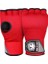 Kırmızı 1 Çift Jel Boks El Wrap Eldiven Ayarlanabilir Yarım Parmak Eldiven Uzun Bilek Kayışı ile Destek Mma Boks El Koruyucu Dişli (Yurt Dışından) 1