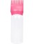 Koyu Pembe 120ML Doldurulabilir Şampuan Şişesi Kuaförlük Saç Boyama Fırçası Saç Boyası Aplikatör Boyama Şişesi Plastik Taraklı Şişe (Yurt Dışından) 1