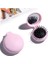 Pembe Mini Cep Aynası Katlanır Tarak Kız Kadın Taşınabilir Yuvarlak Cep Ayna ile Küçük Seyahat Masaj Saç Fırçası Şekillendirici Aksesuarları (Yurt Dışından) 1